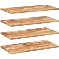 vidaXL Étagères flottantes 4 pcs 80x40x2 cm acacia massif à l'huile