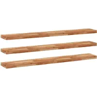 vidaXL Étagères flottantes 3 pcs 160x20x4 cm acacia massif à l'huile