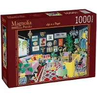 Magnolia Puzzle Les souvenirs de voyage - 1000 Teile Puzzle Spaß