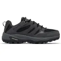 Columbia - Chaussures basses imperméables de randonnée journée - Redmond IV Low Waterproof Black Citron Haze en Cuir - Taille 41 - Noir