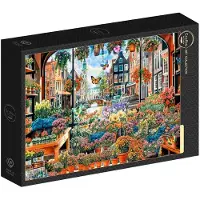 Grafika Puzzle « Le mystère des fleurs d'Amsterdam », 1 000 pièces, carton