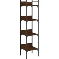 vidaXL Bibliothèque à 4 niveaux chêne 35x30x138,5 cm bois d'ingénierie