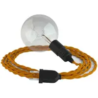 Creative Cables Câble De Lampe Snake Twisted 3m