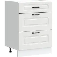vidaXL Armoire basse de cuisine Kalmar Blanc Matériau dérivé du bois