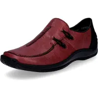 Rieker Chaussure basse rouge foncé / noir