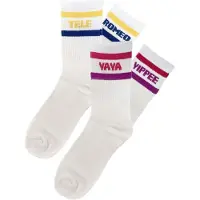 K3 Femmes, Chaussettes, K3 Socken für Erwachsene – Doppelpack TeleRomeo/YaYaYippie – Einheitsgrösse, Multicolore, (lot de 2, Taille unique)
