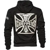 West Coast Choppers Og Classic Panel Full Zip Sweatshirt Noir S Homme