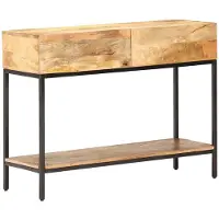 vidaXL Table console 100x35x76 cm bois massif de mangue