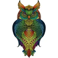 Gigamic Puzzle Eureka Rainbow Wooden Hibou 137 pièces