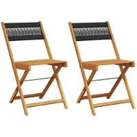 vidaXL 367678, Terrasse, Acacie, Noir, 110 kg, 410 mm, 525 mm