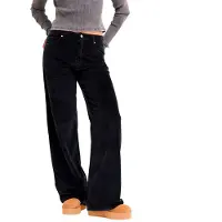 Roxy - Pantalon en velours côtelé - Surf Crush Cord Pant Anthracite en Coton - Taille M - Noir