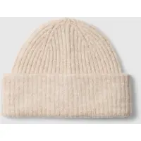 Selected Mélange De Laine Bonnet Femme Gris ONE SIZE