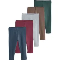 Next Leggings bleu marine / noisette / gris clair / vert foncé / rouge foncé