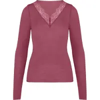 Hunkemoller T-shirt 'V-neck with Cashmere' rose ancienne