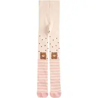 Next Collant 'Rich Bear Character' crème / marron / rose