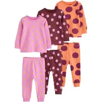Next Pyjama chocolat / citron vert / orange / rose