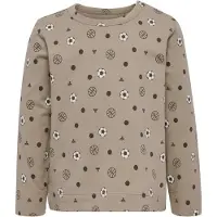 Hummel T-Shirt chocolat / kaki / noir / blanc