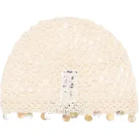 Bershka Bonnet or / argent / blanc cassé