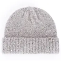 Roeckl Bonnet ' Winter Sparkle ' beige / gris