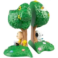 Grupo Erik Serre-livres Peanuts Snoopy en résine décoratif - 2 pièces