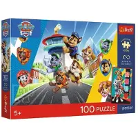 Trefl Puzzle PremPlus pour enfants, 100 pièces – Paw Patrol, Aventures