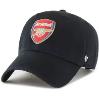 47 Brand Hommes, Casquette, Casquette « Clean Up » coupe décontractée - FC Arsenal, noire, Noir