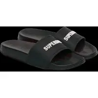 Superdry Homme Imprimé Premium Claquettes De Piscine, Noir &amp; Blanc, Pointure: 8-9