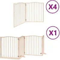 vidaXL Porte pour chien 12 pièces avec porte Pliable 960 cm Bois de peuplier