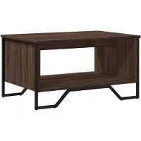 vidaXL Table basse marron imitation chêne 75x51x40 cm Bois composite