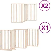 vidaXL 12 pcs. porte pour chien Pliable 600 cm bois de peuplier