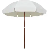 vidaXL Parasol avec mât en acier 300 cm sable