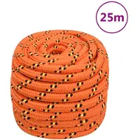 vidaXL Corde de bateau Orange 20 mm 25 m Polypropylène