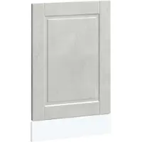 vidaXL Panneau de cache-lave-vaisselle Porto, gris béton, 45 x 1,5 x 57 cm, aggloméré