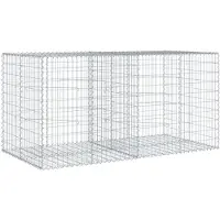 vidaXL Gabion avec couvercle 200x100x100 cm Fer galvanisé