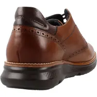 BUY SHOES pour homme. F1351 Chaussures William F1351 en cuir brun (42), Marron, Plat, 1 à 3 cm, Lacets, Casuel, Havane, Classique