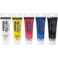 Daler Rowney Peinture acrylique Graduate, 120 ml, tube couleur ocre (120 ml)