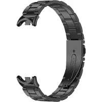 INF Bracelet Métal Compatible avec Xiaomi Mi Band 8/9/10 - Design à Barre à Ressort - Acier Inoxydable Black