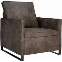 vidaXL Canapé simple, gris foncé, 70 x 81 x 82 cm, revêtement en similicuir