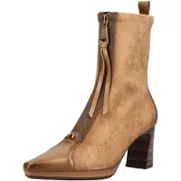 Hispanitas pour femme. HI265085 Bottines en cuir Bangkok beige (36), 3 à 5 cm, Fermeture éclair, Casuel