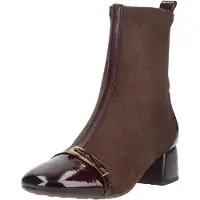 Hispanitas pour femme. BHI265016 Bottines en cuir Varsovie bordeaux (36), 1 à 3 cm, Fermeture éclair, Casuel