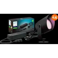 Philips Hue Lily XL Spot à Planter Kit de Démarrage White and Color Lot de 4