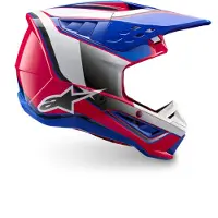 Alpinestars Casque S-M5 Sail ECE 22.06 White Diva Pink Enamel Blue Gl, Taille: XS