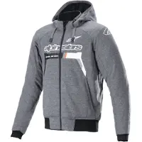 Alpinestars Chrome Ignition Moto Sweat À Capuche Gris/Noir/Blanc L hommes