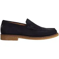 BOSS pour homme. 50568752 Mocassins en cuir Kope Mocc marine (45), Plat, Aucun, Casuel