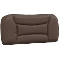 vidaXL Coussin de tête de lit Marron 90 cm similicuir