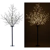 Pearl Arbre lumineux 250 cm avec 600 fleurs LED