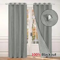 INF Rideau Opaque Thermique Isolant Coupe-Vent d'Hiver à Œillets pour Salon (Panneau Unique) Grey L
