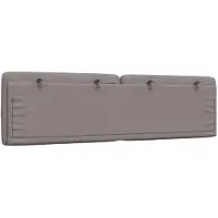 vidaXL Coussin de tête de lit Taupe 180 cm Tissu