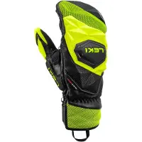 LEKI - Gants de ski - WCR Venom SL 3D Mitt Black/Ice Lemon en Silicone - Taille 9 - Noir
