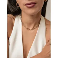 Hey Happiness Chaîne 'Textured Link Choker' or